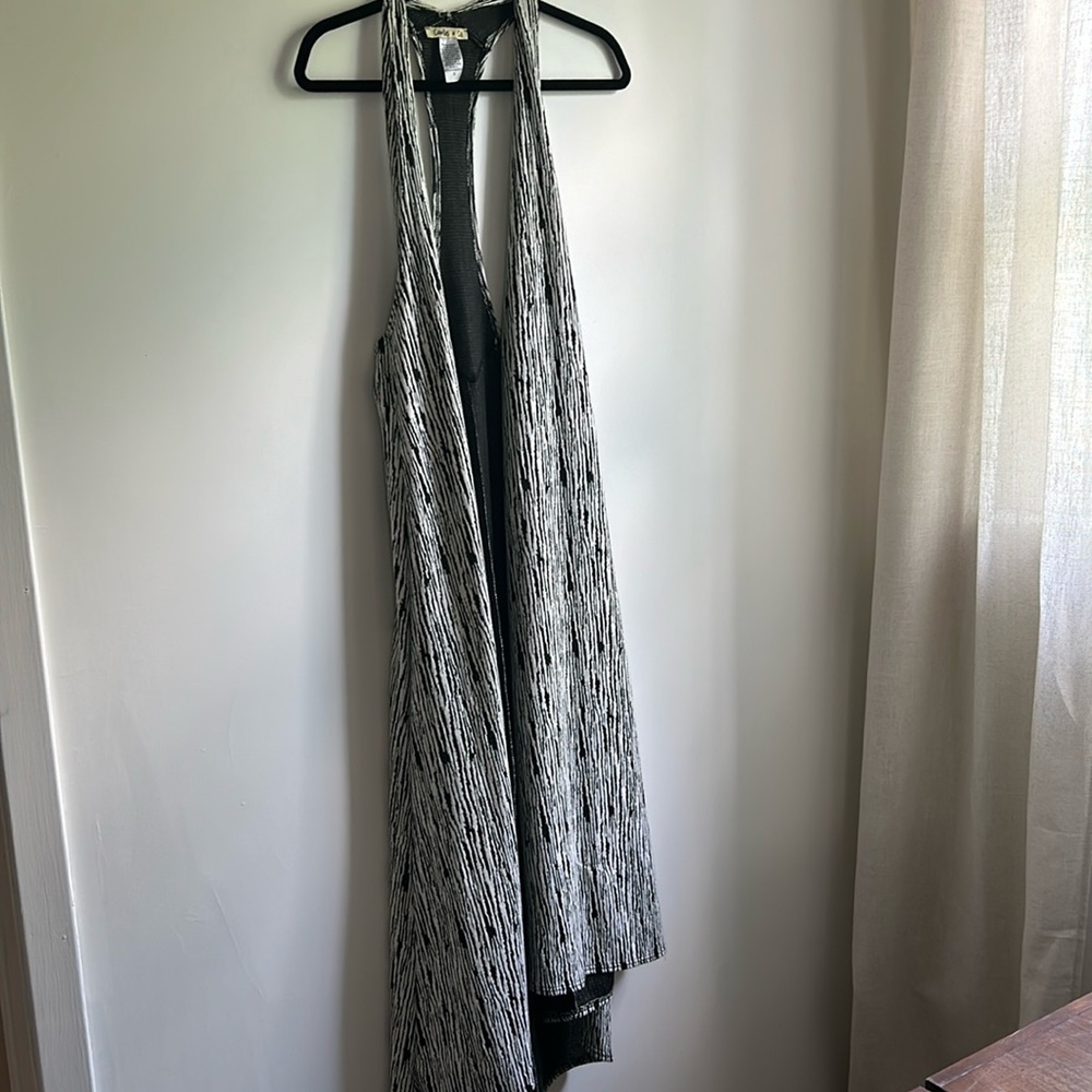 Black & White Tank Duster Cardigan